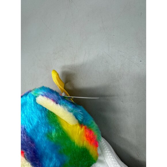 Noah's Ark kids Rainbow Plush Teddy Backpack White Shirt adjustable 16" READ NEW - Picture 4 of 13